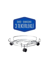 Tekerlekli Alüminyum Tüp ve Damacana Altlığı
